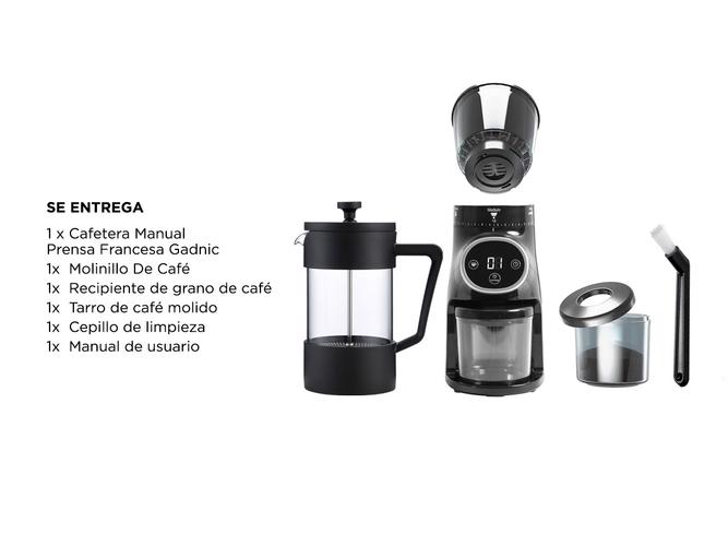 Cafetera Manual Prensa Francesa Cf2020 + Molinillo de Cafe CG165 Automatico Profesional - 6