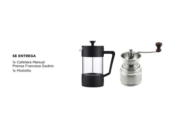 Cafetera Manual Prensa Francesa Cf2020 + Molinillo de Cafe Manual Portátil  - 6