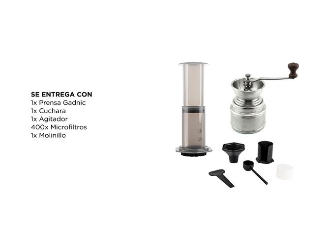 Kit Cafetera Cukpress Aeroexpres + Molinillo de Café Grinder02 Manual  - 6