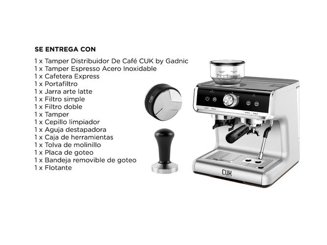 Kit Cafetera expresso 1350w + 2 Tamper barista  - 6