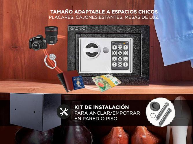 Kit de Seguridad Caja Fuerte + Contadora de billetes GADNIC  - 4