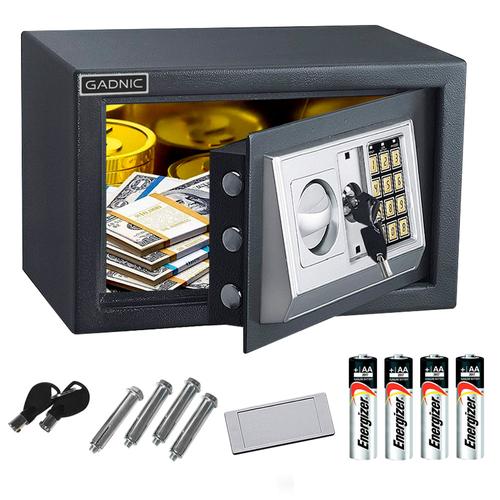 Caja Fuerte Digital Gadnic + 4 Pilas AA - 0