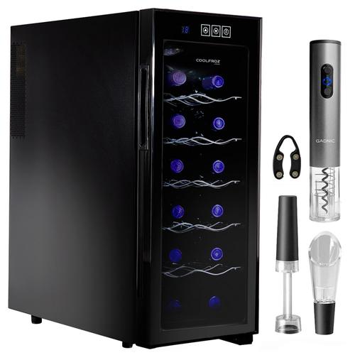 Cava De Vino Coolfroz WCTE00012 12 Botellas + Sacacorchos Automático Gadnic - 0