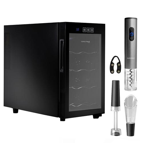 Cava De Vino Coolfroz WCTE0008 8 Botellas + Sacacorchos Automático Gadnic - 0