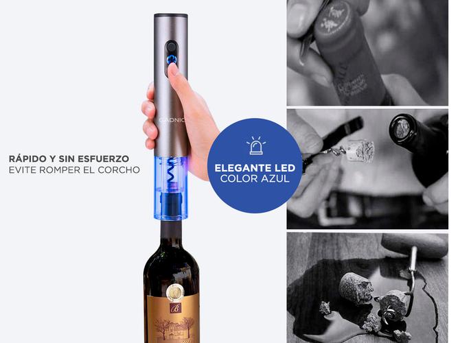 Cava De Vino Coolfroz WCTE0008 8 Botellas + Sacacorchos Automático Gadnic - 3
