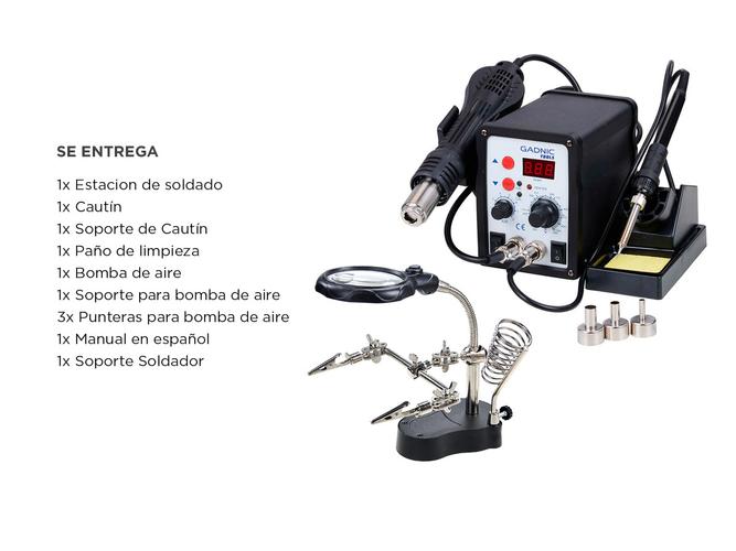 Estación de soldado + Lupa para soldar Gadnic - 6