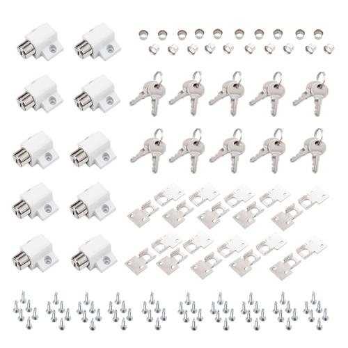 Kit de 10 Cerraduras Rieti Puerta Ventana Corrediza - 0