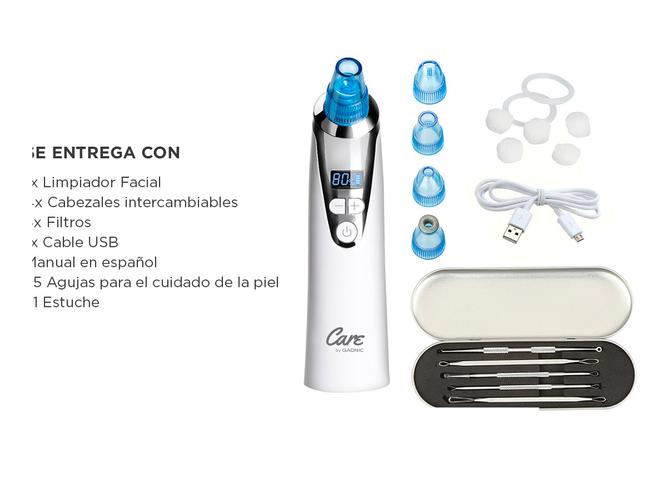Limpiador Facial Electrico BF3078 + Extractor De Puntos Negros Gadnic - 6