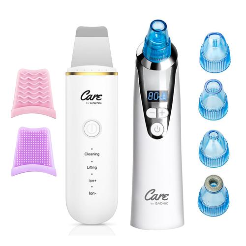 Kit Succionador de Puntos Negros + Espatula Ultrasonica de Limpieza Profesional Gadnic  - 0