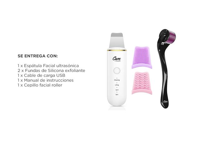 Kit Dermaroller Espátula + Ultrasónica de Limpieza - 6