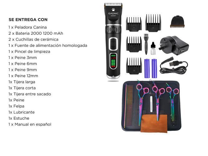 Kit Cortadora De Pelo + Tijeras De Peluqueria Profesional - 6