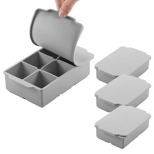 Acerca de Cubetera De Silicona Gadnic Con Tapa Hielos Grandes - 0