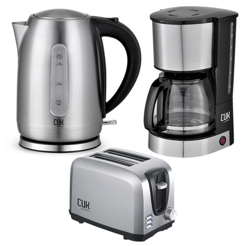 Kit Desayuno Tostadora inoxidable + Pava Electrica + Cafetera Filtro Gadnic - 0