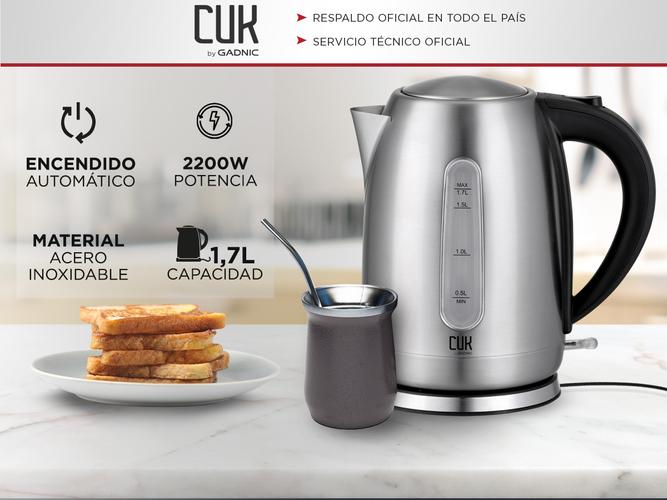 Kit Desayuno Tostadora inoxidable + Pava Electrica + Cafetera Filtro Gadnic - 2