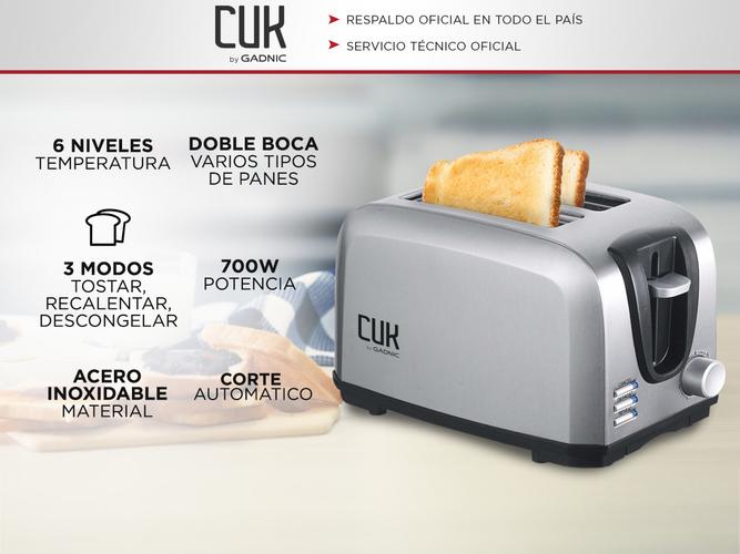 Kit Desayuno Tostadora inoxidable + Pava Electrica + Cafetera Filtro Gadnic - 3