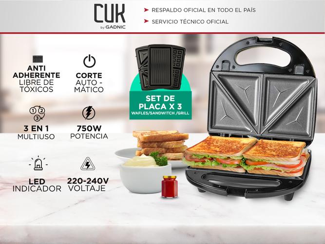 Kit Desayuno Pava Electrica + Tostadora + Cafetera Filtro + Juguera Pro+ Waflera Gadnic  - 1