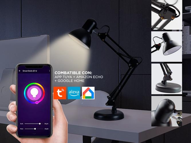 Lampara Inteligente De Escritorio Gadnic Wifi App Led RGB Smart - 4