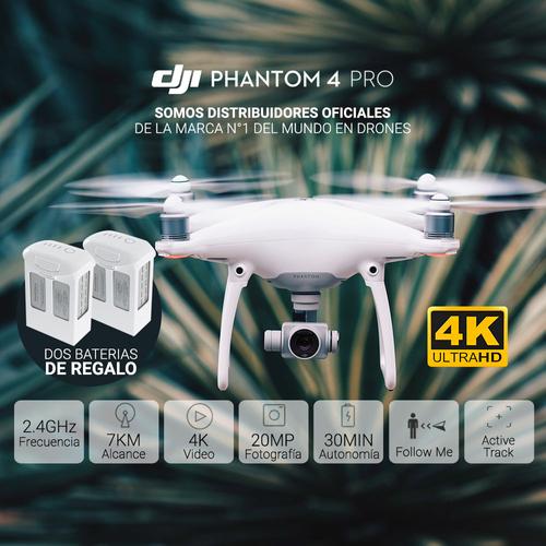 Drone DJI Phantom 4 Pro + 2 Baterias Extra - 1