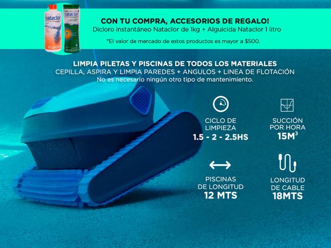 Dolphin S300i Robot Barrefondo de Pileta Bluetooth Control App 15m3/h 12mt + Accesorios - 2