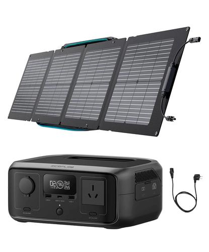 Kit Estación De Energía EcoFlow River 3 Y Panel Solar 110W - 6