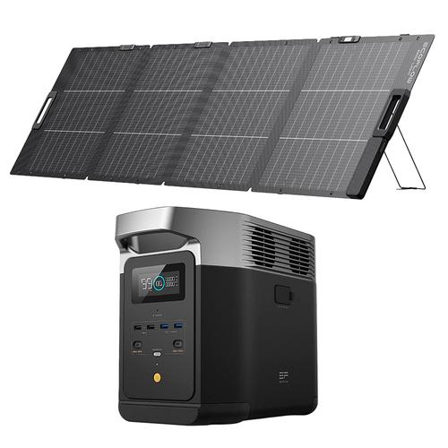 Kit Estación de Energía Portátil EcoFlow Delta 2 1800W Y Panel Solar 220W - 0