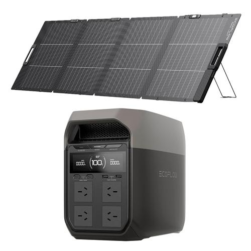 Kit Estación de Energía EcoFlow Delta 3 1800W Y Panel Solar 220W - 0