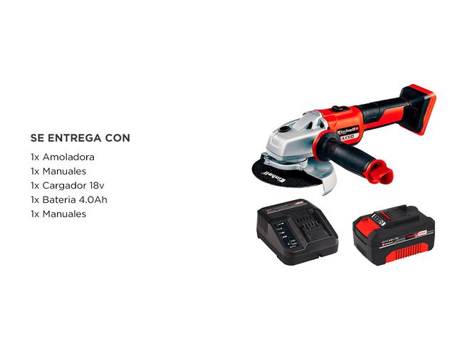 Kit Amoladora Angular Inalámbrica  Bateria Litio 40amp  Cargador 40AH - 6