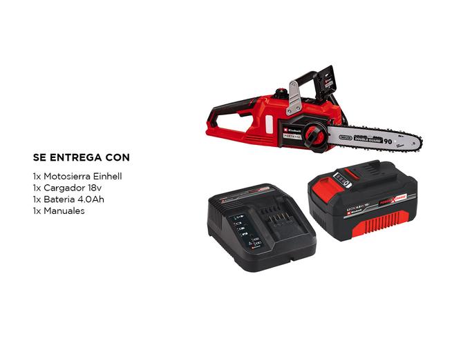 Kit Motosierra Inalámbrica Einhell FORTEXXA 1830 2 Velocidades  Batería Y cargador  - 6