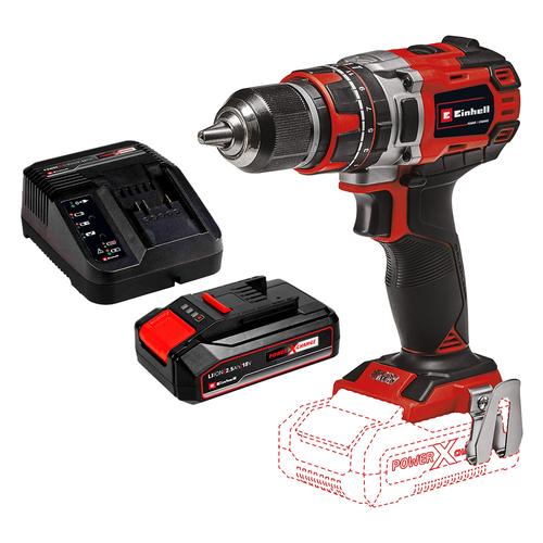 Kit Taladro percutor Inalámbrico Einhell TE-CD 1850  Power X-Change Bateria  Cargador 18V 25 Ah - 0