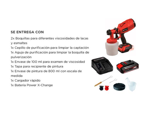 Equipo Aplicador de Pintura Inalámbrico  Bateria 2500mah  Cargador  - 6