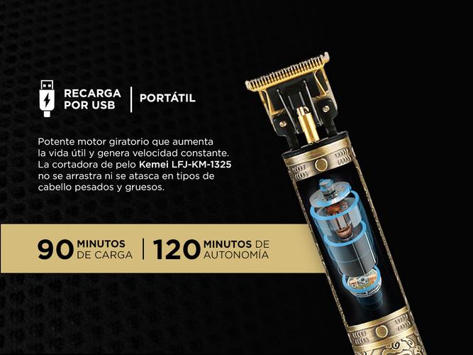 Recortadora patillera de pelo Kemei LFJ-KM-1325 Premium  - 4