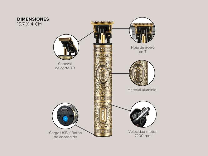 Recortadora patillera de pelo Kemei LFJ-KM-1325 Premium  - 5