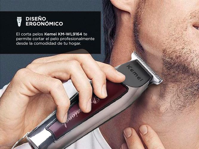 Cortadora de Pelo Profesional Kemei KM-WL9164 Recargable  - 2