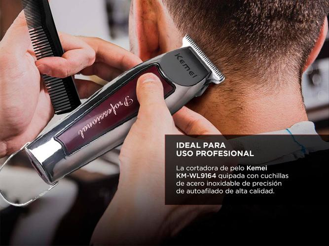 Cortadora de Pelo Profesional Kemei KM-WL9164 Recargable  - 3