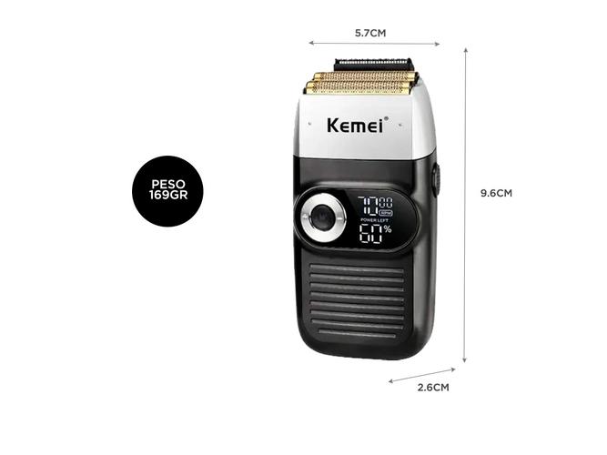  Afeitadora Kemei KM-2026 Barberia Negra  - 4