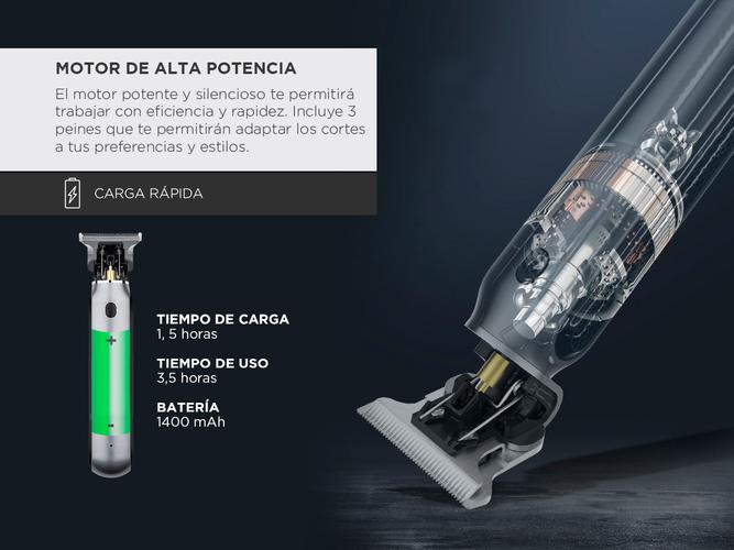 Cortadora de Pelo Profesional KEMEI KM-1757 Recargable - 3