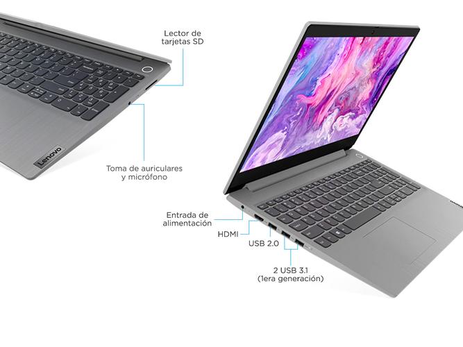 Notebook Lenovo Ideapad 3 Intel Core i3-1005G1 8gb sSD 240GB HDD 1tb 15,6 Pulgadas - 5