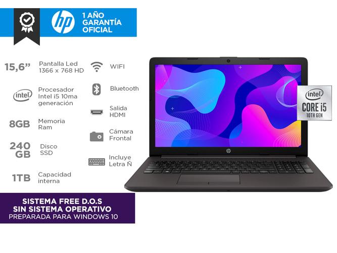 Notebook Hp 250 G7 153B9LT Intel Core i5-1035G1 8gb ssd 240gb hdd 1tb 156 - 1