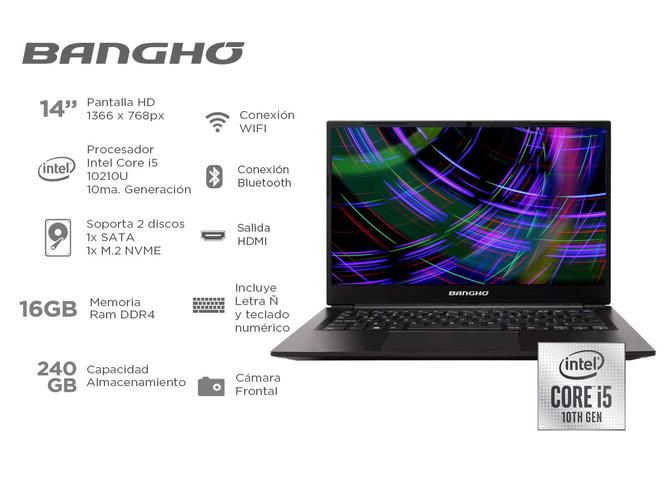 Notebook Bangho Max L4 Intel Core i5 ram 16gb Ssd 240gb 14 Pulgadas - 1