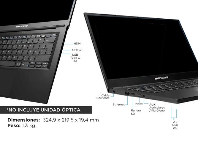 Notebook Bangho Max L4 Intel Core i5 ram 16gb Ssd 240gb 14 Pulgadas - 5