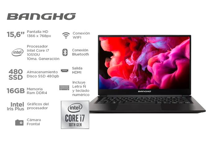 Notebook Bangho Max L5 Intel Core i7 16Gb Ssd 480gb 15,6 Pulg Windows10 - 1