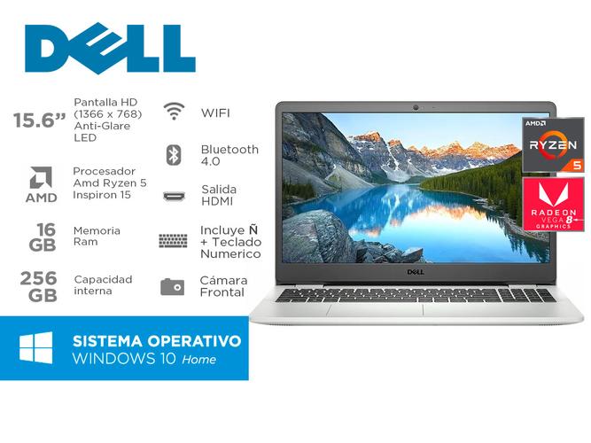 Notebook Dell Inspiron 3505 Amd Ryzen 5 16gb ssd 256gb Windows 10 - 1