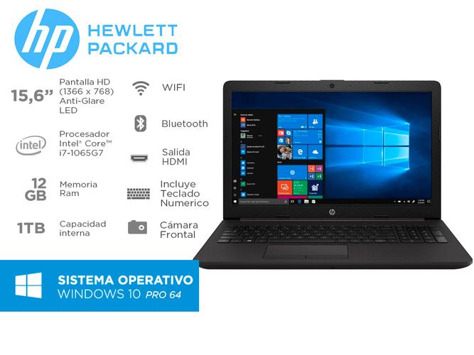 Notebook Hp 250 G7 Intel Core i7-1065 12gb 1tb 15,6 Pulgadas Win 10 - 1
