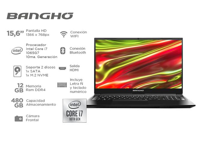 Notebook Bangho Max L5 Intel Core i7-1065G7 12gb 15,6 Pulgadas Ssd 480gb  - 1