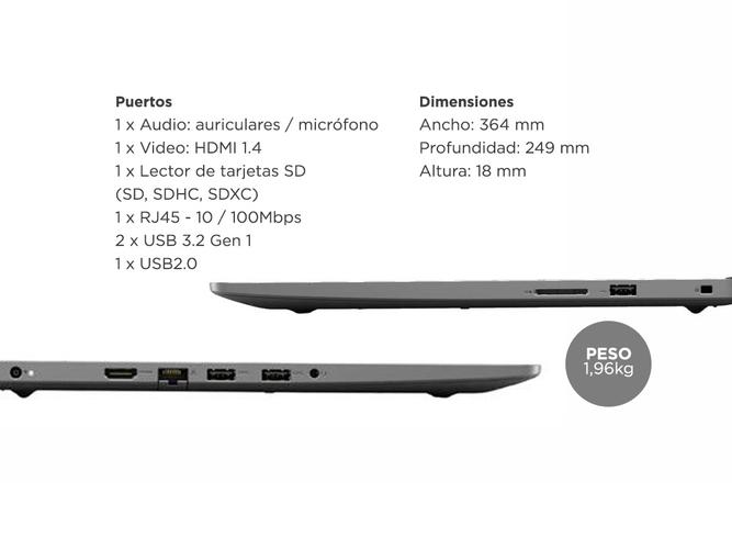 Notebook Dell Inspiron 3505 Amd Ryzen 7 Windows 10 12gb Ssd 512gb  - 5