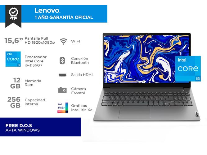 Notebook Lenovo Thinkbook 15 G2 ITL intel Core I5 ram 12Gb SSD 256Gb Sin SO - 1