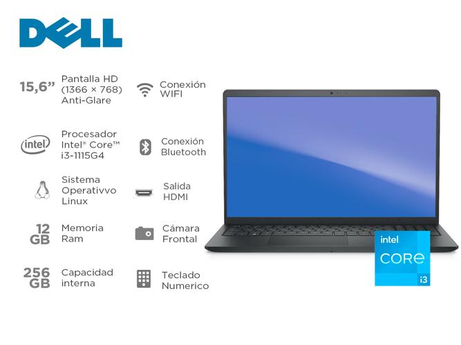 Notebook Dell Inspiron 3511 Intel core i3 ram 12Gb SSD 256Gb Ubuntu - 1