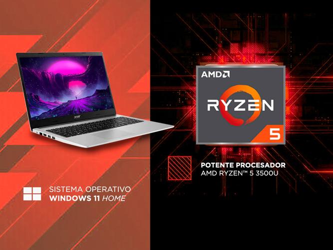 Notebook Acer Aspire 3 Ryzen 5 Ram 12 GB SSD 256GB Windows 11 - 2