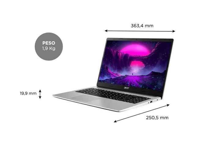 Notebook Acer Aspire 3 Ryzen 5 Ram 12 GB SSD 256GB Windows 11 - 5