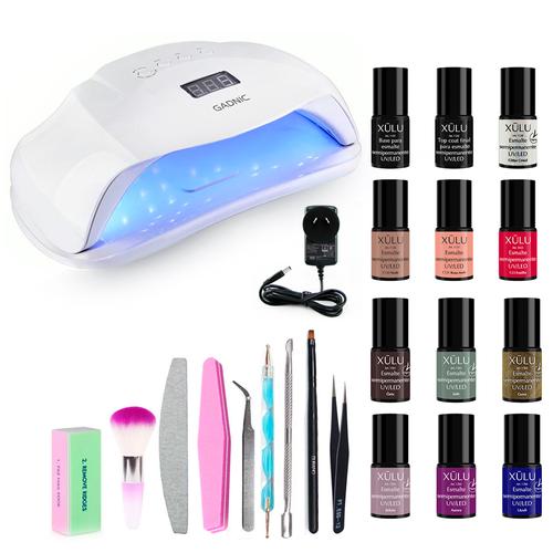 Cabina Para Uñas Gadnic Ledsun Plus UV 72w + 12 Esmaltes - 0
